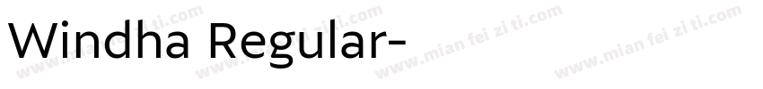 Windha Regular字体转换